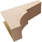 Ekena Millwork 9"W x 27"D x 18"H Classic Monterey Rough Cedar Woodgrain TimberThane Corbel, Primed Tan CORUR09X27X18MONRCPR - alternate 3